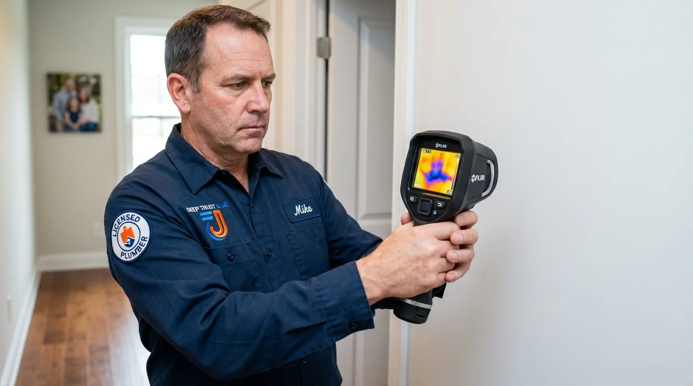 Thermal imaging leak detection by Johns Plumbing LLC in Palmerton
